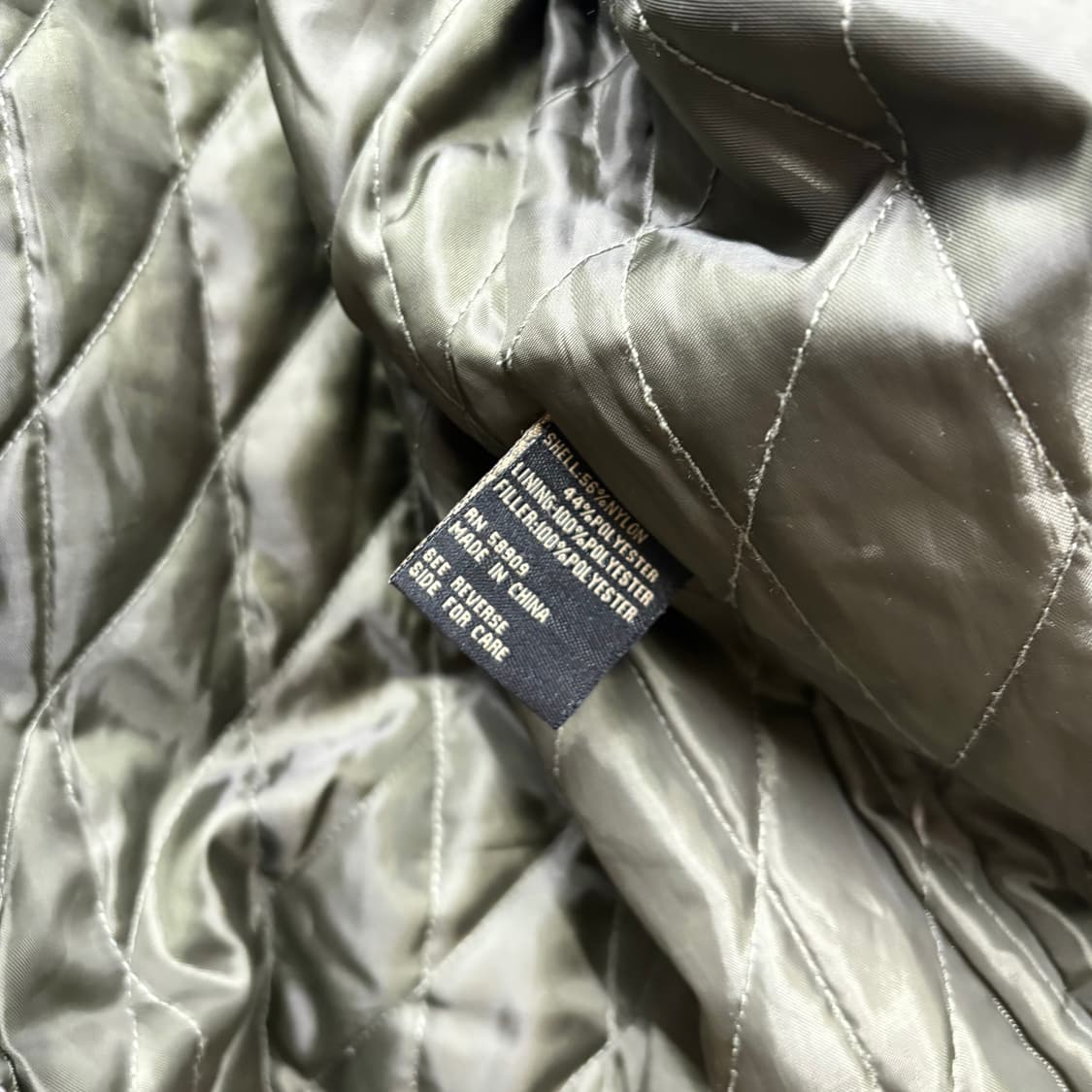 (L) 로버트 콤스톡 나일론 카키 자켓 상품이미지5