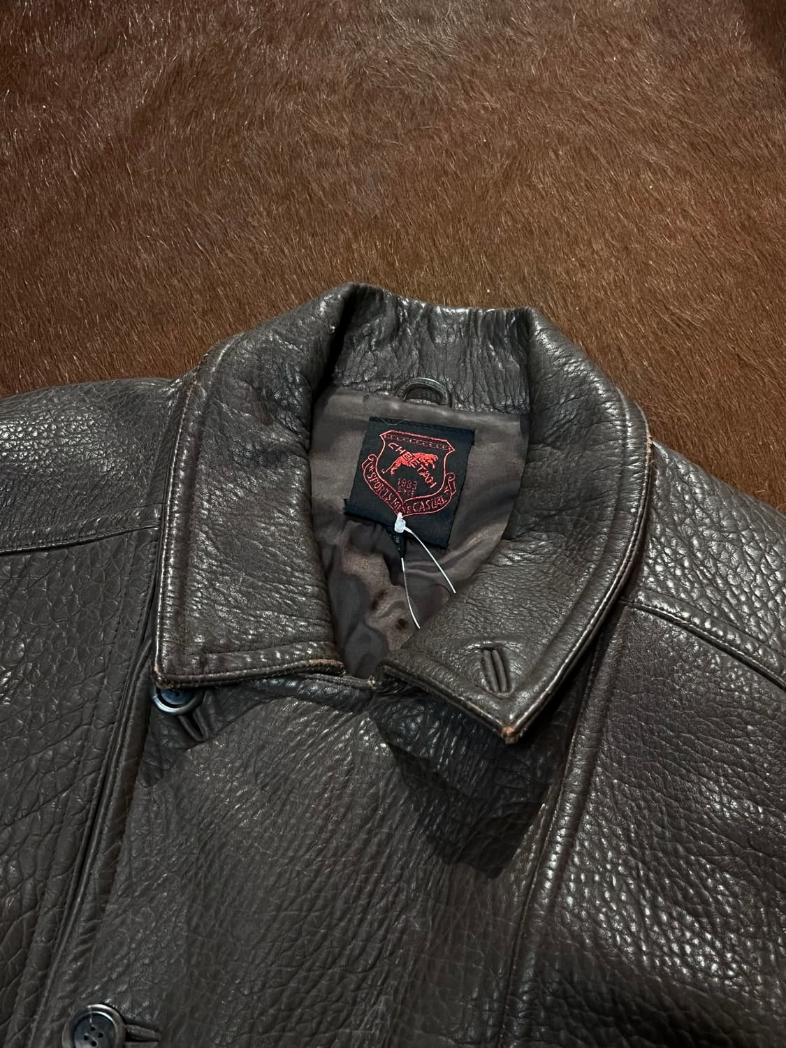 빈티지 양가죽 레더자켓 상품이미지6