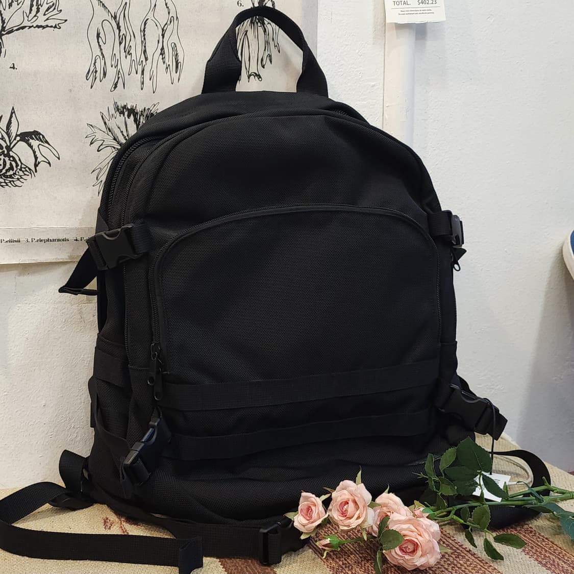 포터 밀리터리 백팩 블랙 포터 가방 상품이미지1