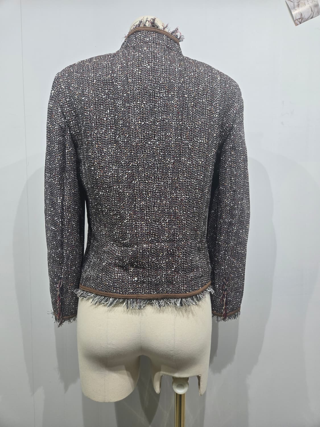 에스카다 트위드 프린지 장식 자켓 상품이미지2