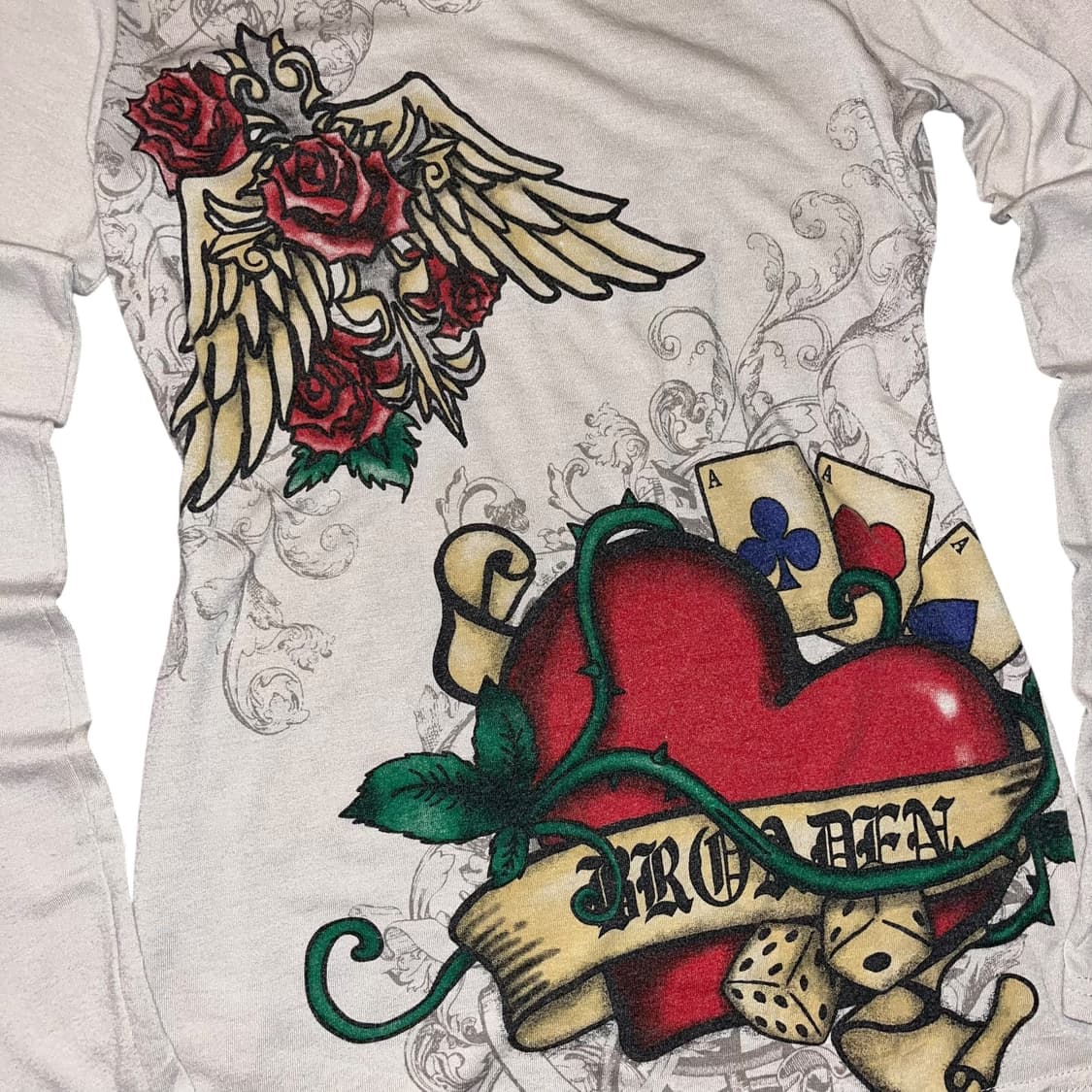 DIG DEEP 디그딥 큐빅 올드스쿨프린팅 롱슬리브 펑크갸루y2k 상품이미지3