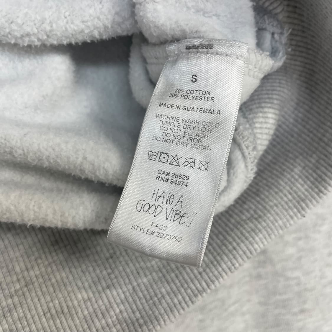 스투시 Stussy 월드투어 후드집업 그레이 상품이미지5