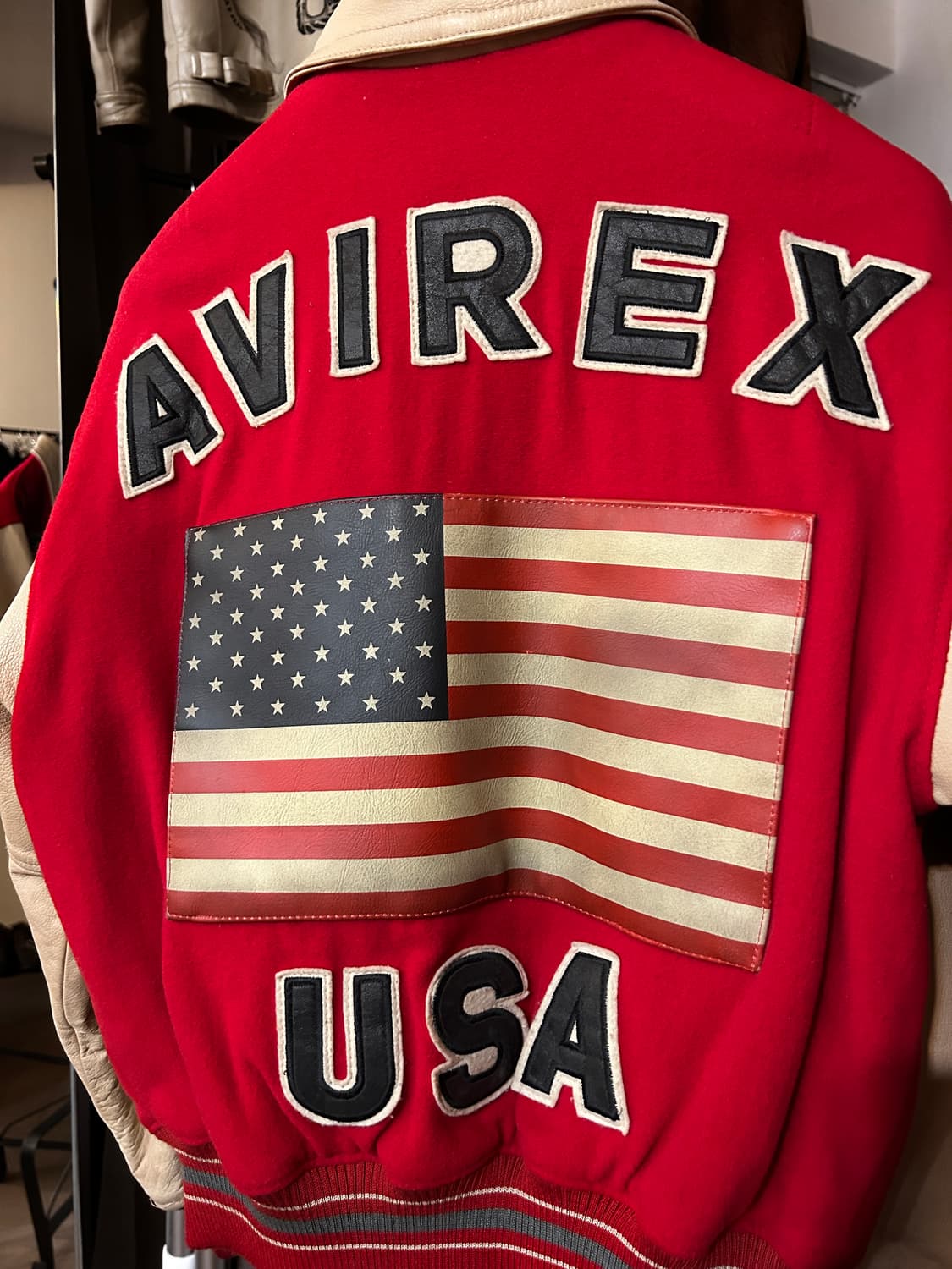 90’s Avirex wool/leather (아비렉스 울 가죽 자켓) 상품이미지2