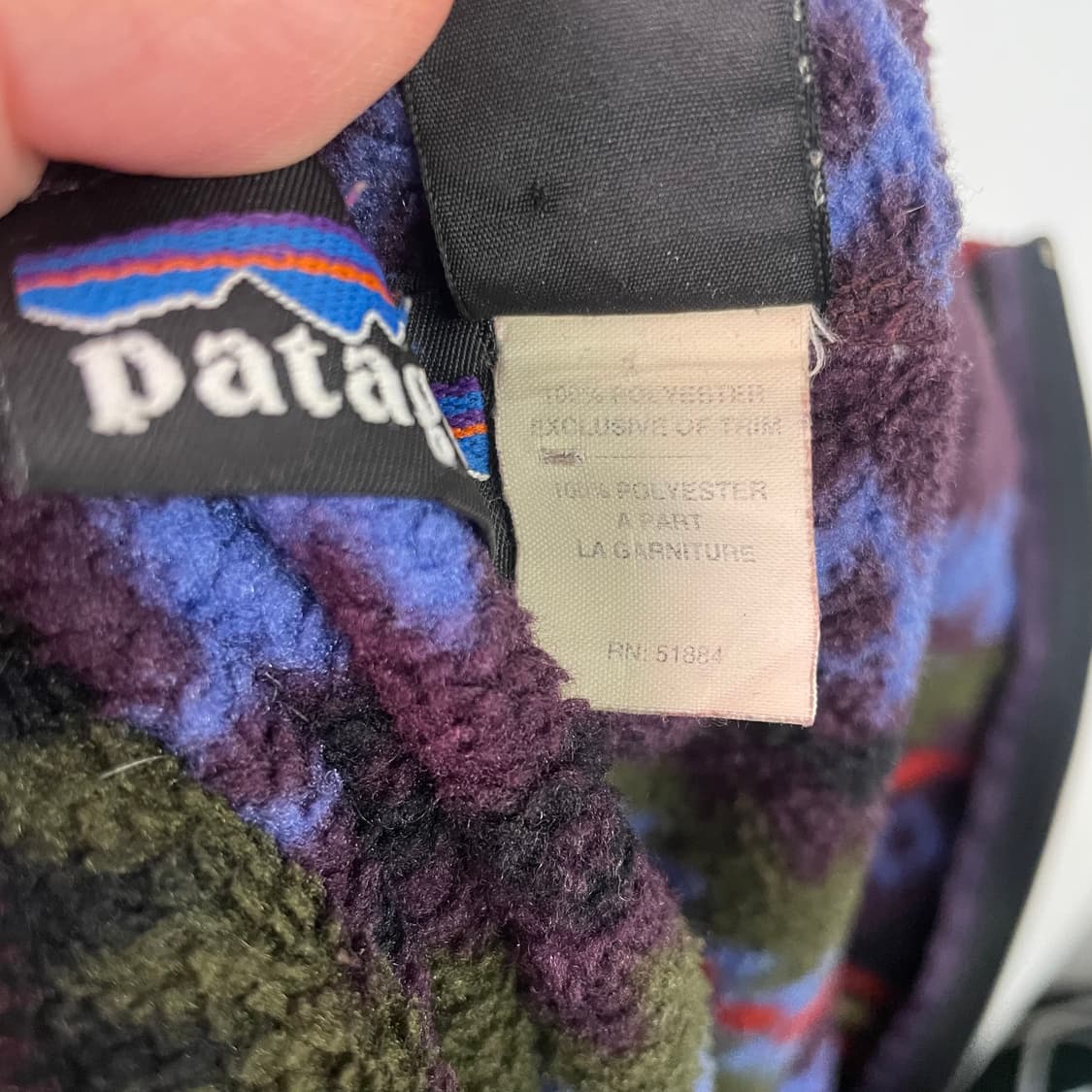 90s 파타고니아 신칠라 사카제아 블랙베리 풀오버 상품이미지10