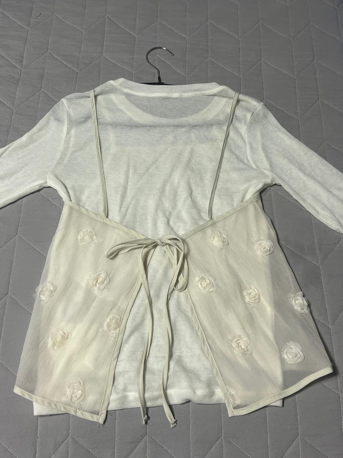 코디 세트(상의)/시스루 이너+뷔스티에 상품이미지2