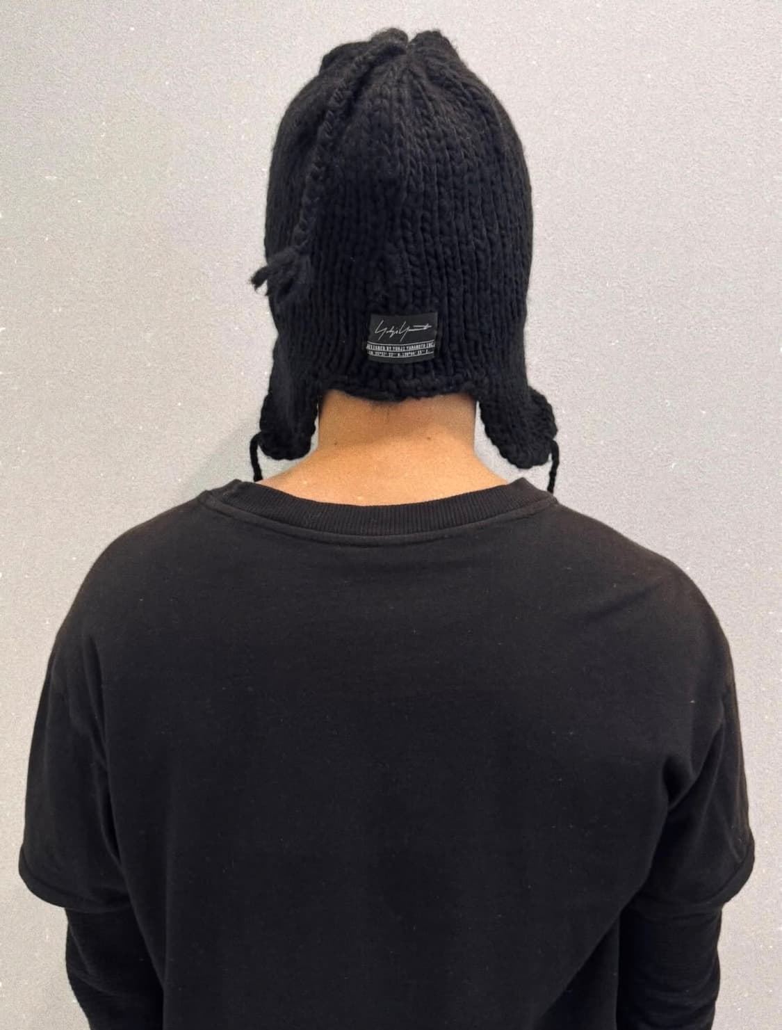 요지야마모토 뿌르옴므 울 이어플랩 비니 상품이미지7