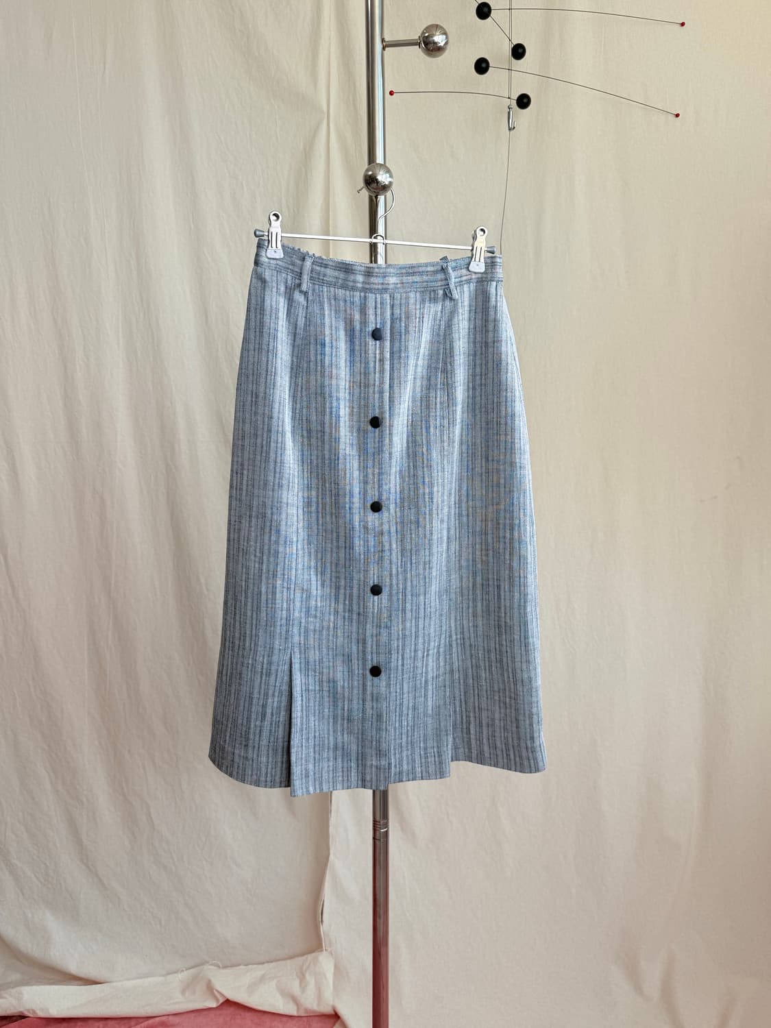 버튼 디테일 미디 스커트 (JPN) 상품이미지2