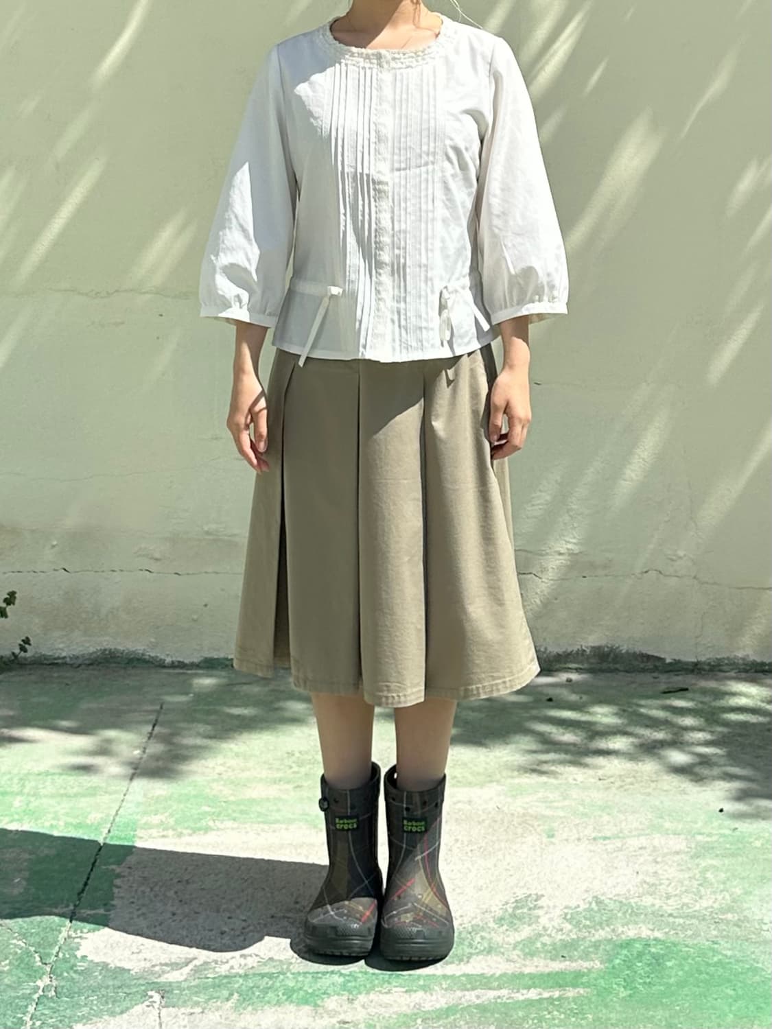 아이보리 레이스 프릴 블라우스 상품이미지6