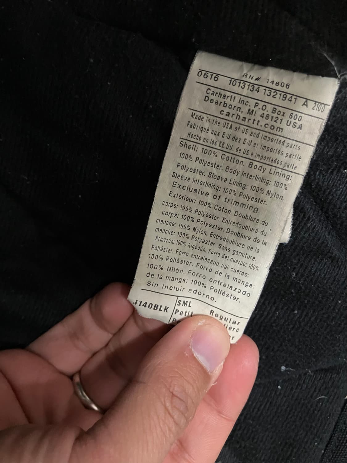 칼하트 j140 덕 액티브 워크자켓 상품이미지7