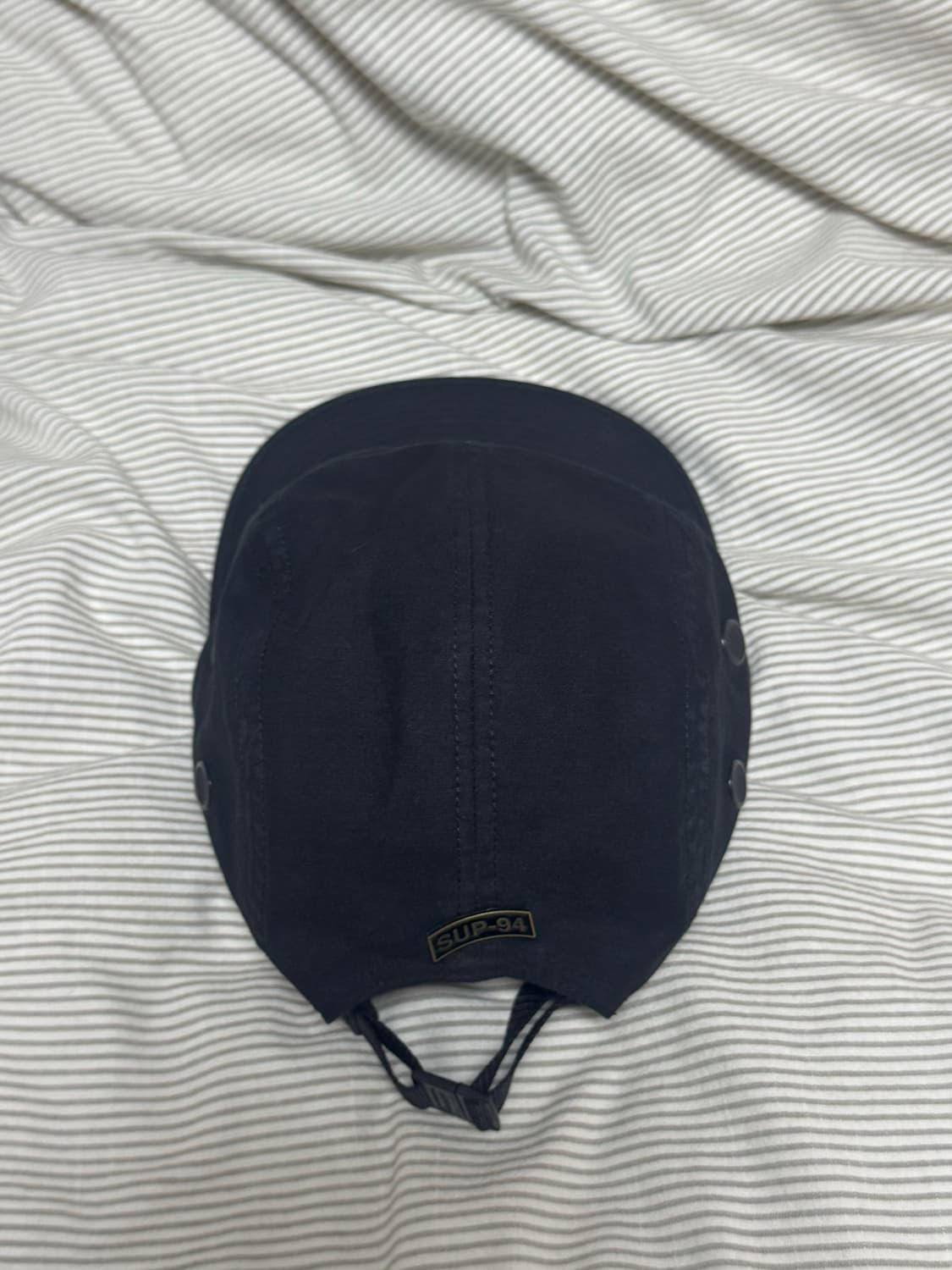 슈프림 밀리터리 캠프캡 블랙 24FW 상품이미지3