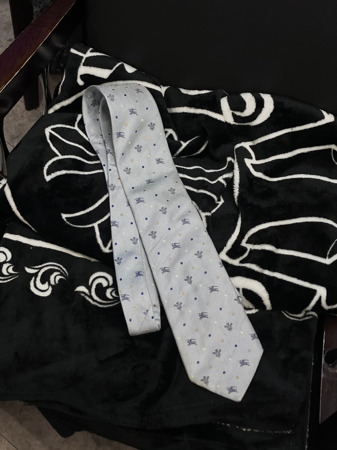 버버리 패턴 넥타이 스카이블루  #csz2944 상품이미지1