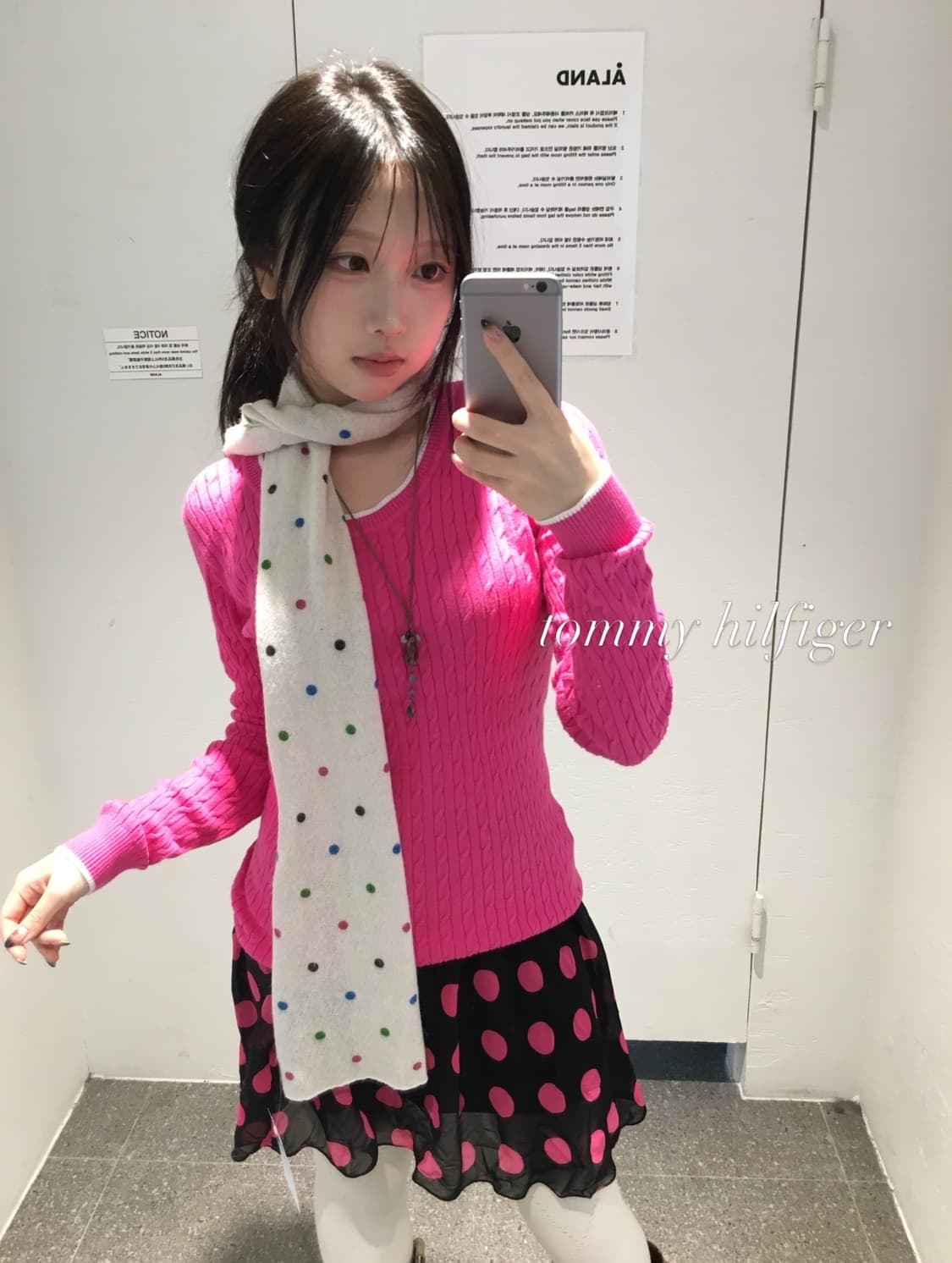 타미힐피거 마젠타 도트 괴짜 코디세트 상품이미지2