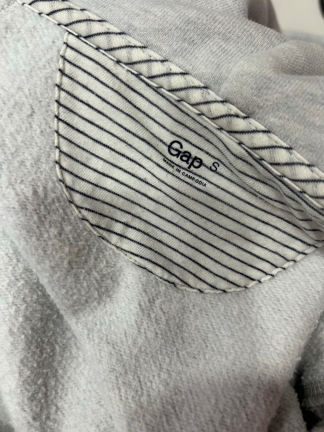 갭 연회색 그레이 후드집업 상품이미지4