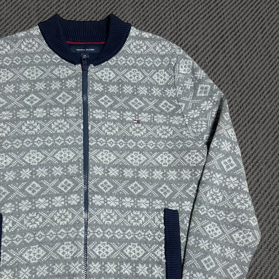 [M] Tommy 타미힐피거 페어아일 노르딕 니트 집업 상품이미지3