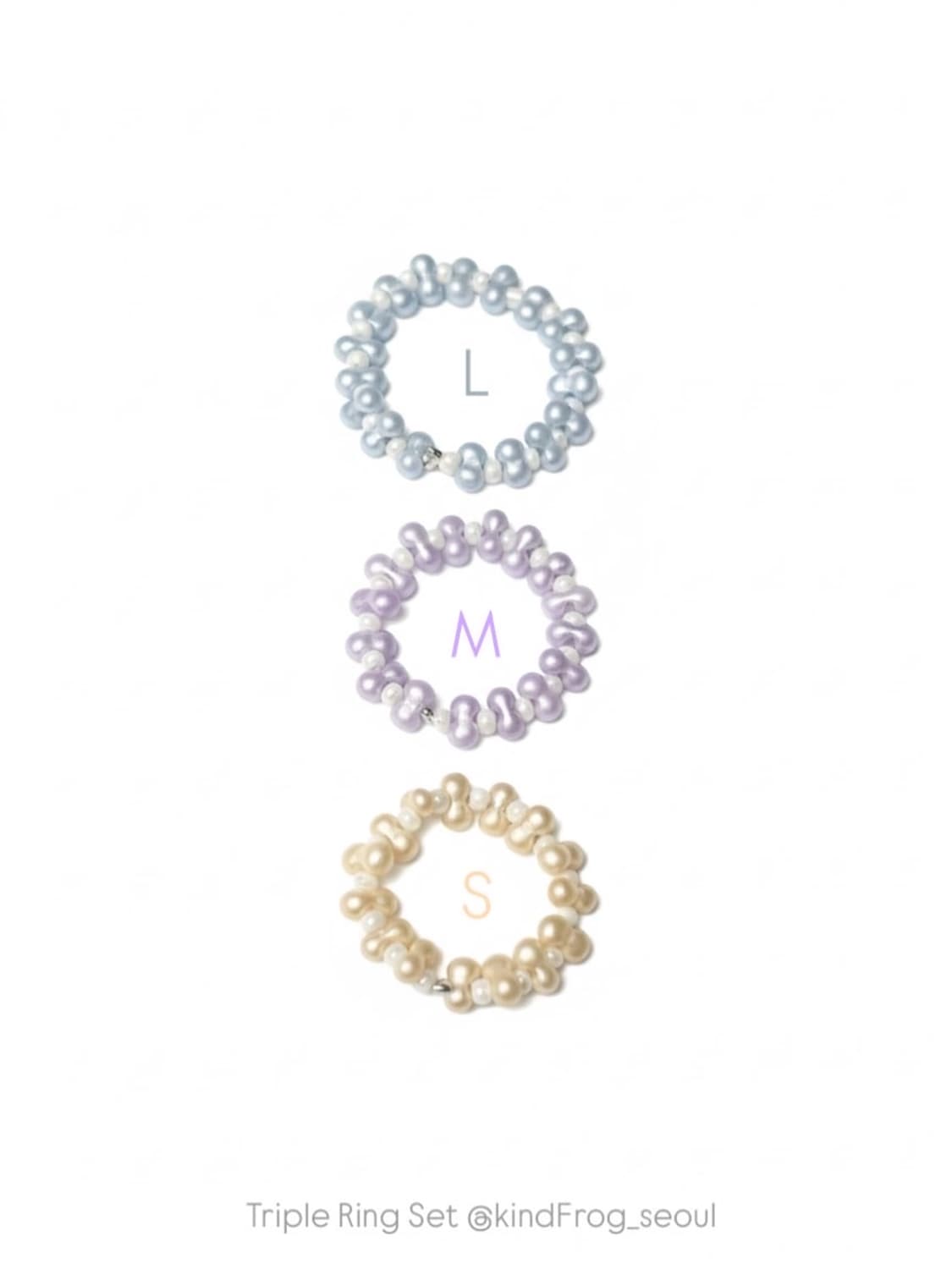 Triple Ring Set 반지 세트 (3개입) 상품이미지1