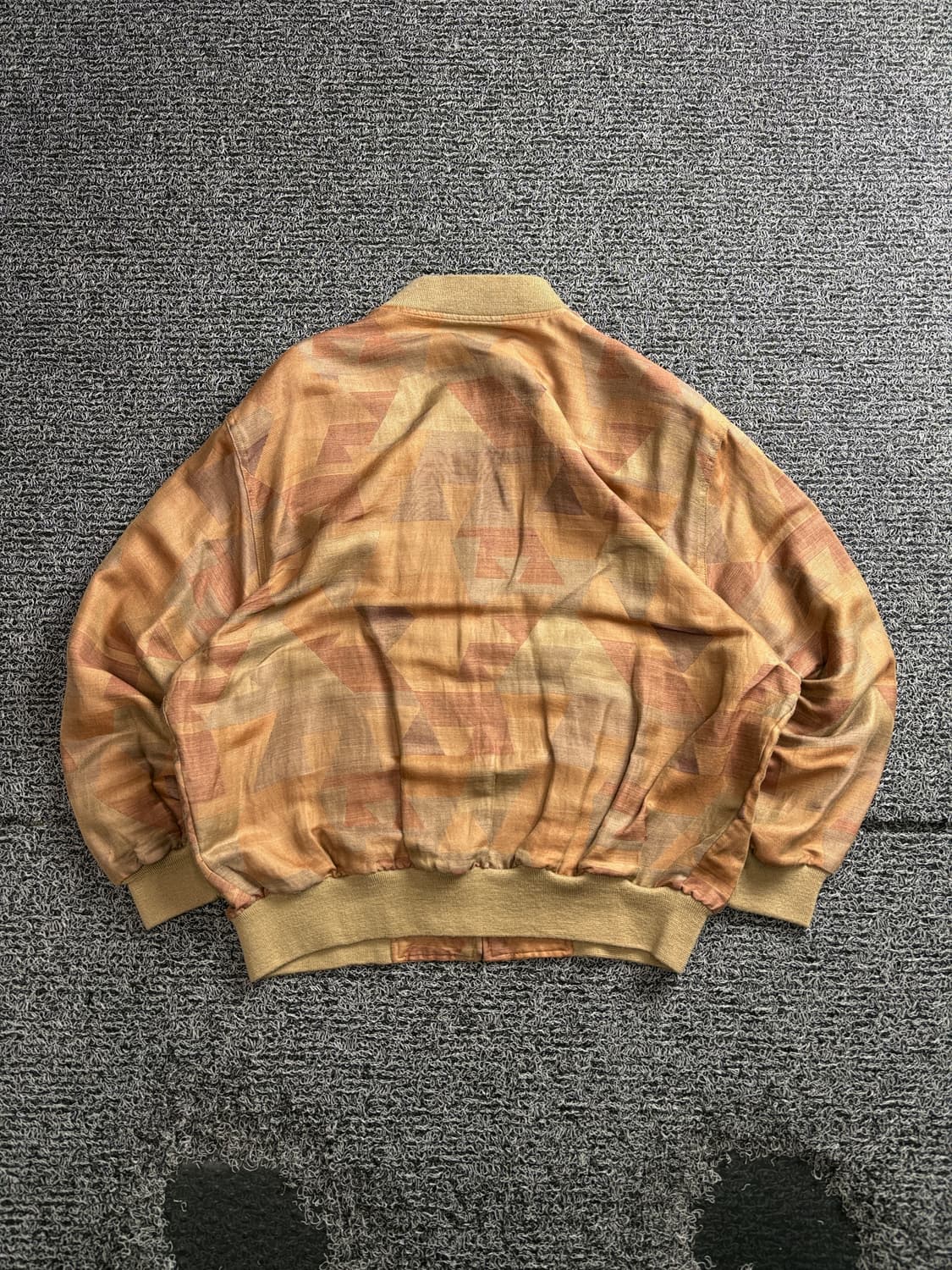 90s YSL 입생로랑 아카이브 자수로고 패턴 블루종 3897 상품이미지5