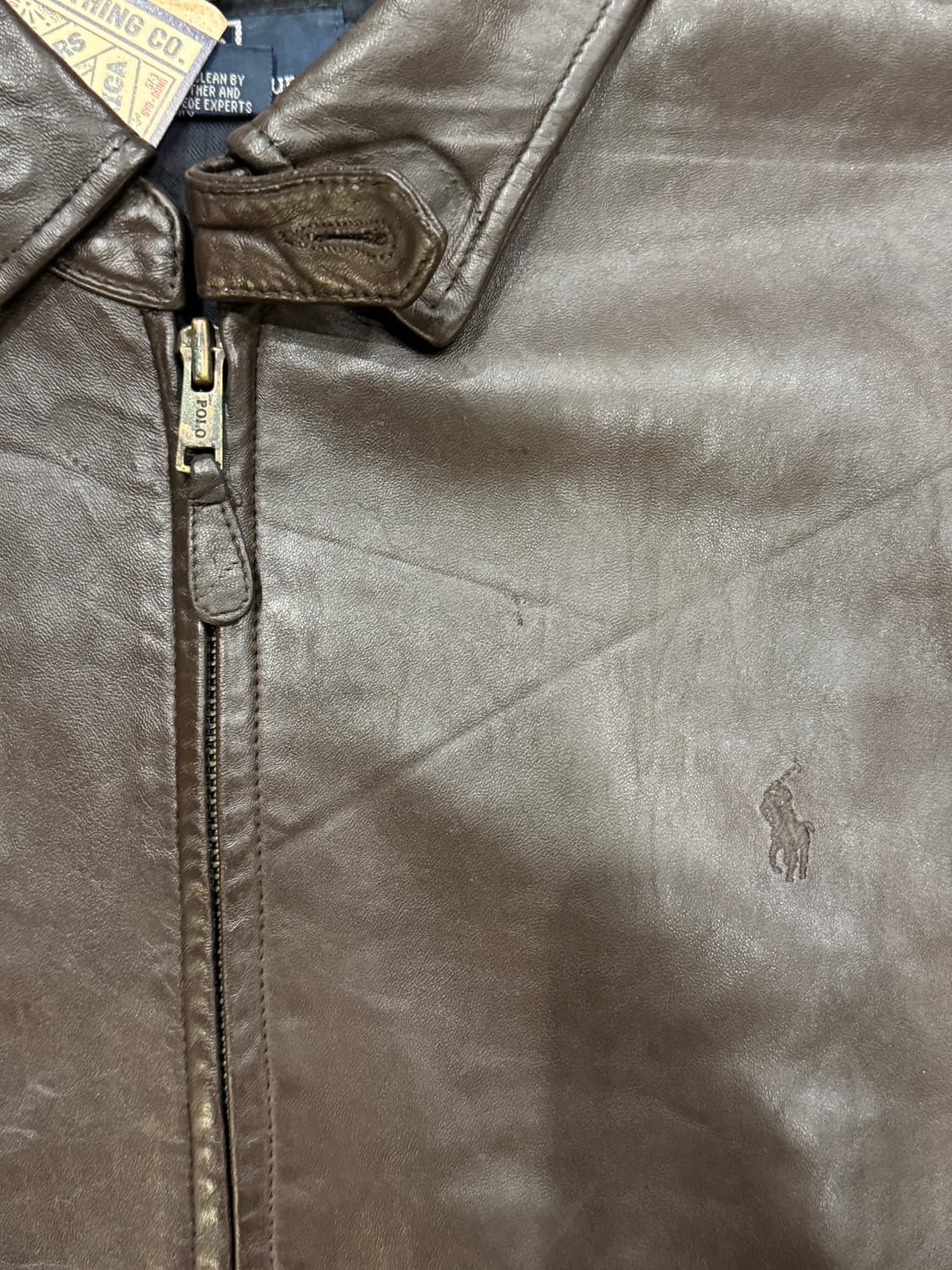 폴로 랄프로렌 맥스웰 레더 자켓 (XL) 상품이미지6