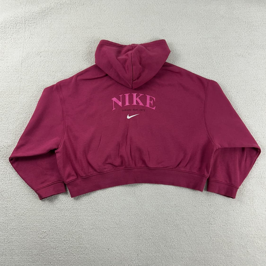나이키 신형 빅로고 핑크 크롭 후드집업 상품이미지3
