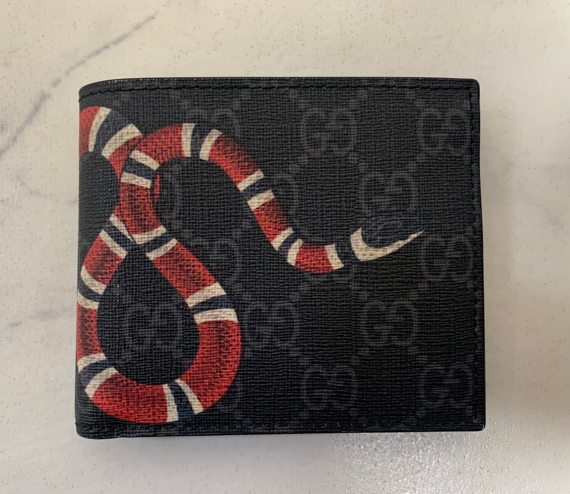 구찌 스네이크 반지갑 블랙 상품이미지1