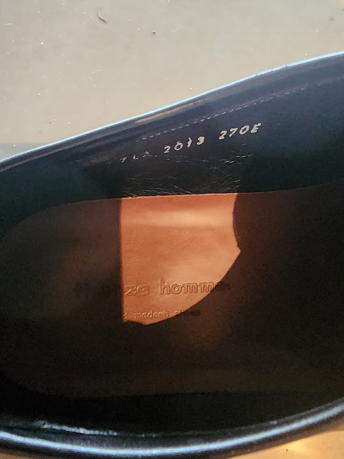 피렌체 아뜨리에 모크 슈즈 팜. (270~275)사이즈 블랙 구두 단화 상품이미지3