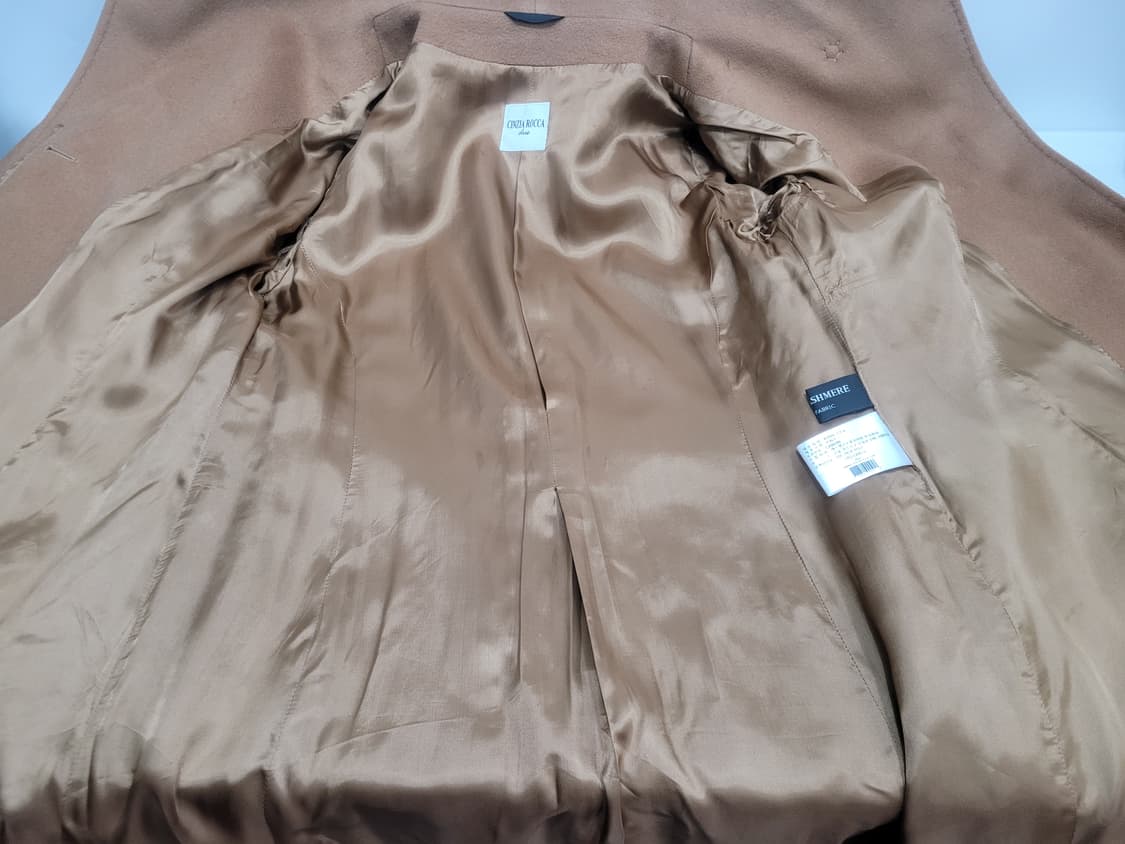 CINZIA ROCCA 신지아로카 캐시미어 코트 / 여 46 카멜
 상품이미지7