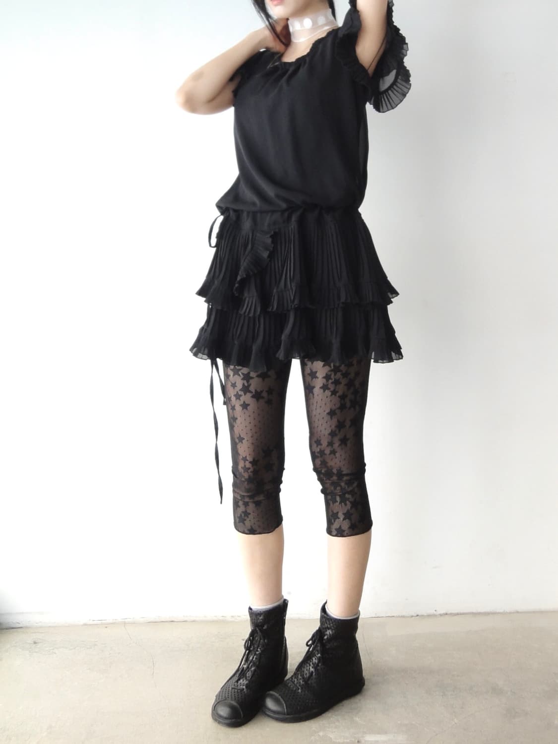 Star point leggings / black 상품이미지3