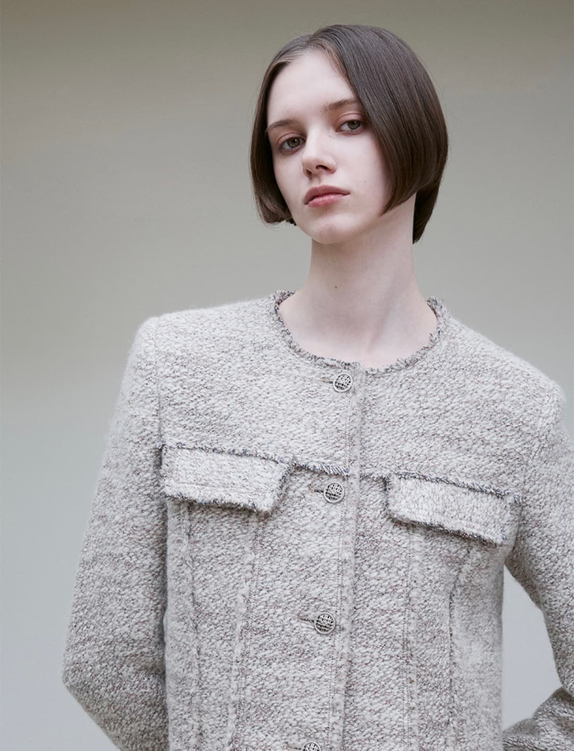 RE RHEE 리이 울블랜드 트위드자켓 상품이미지2