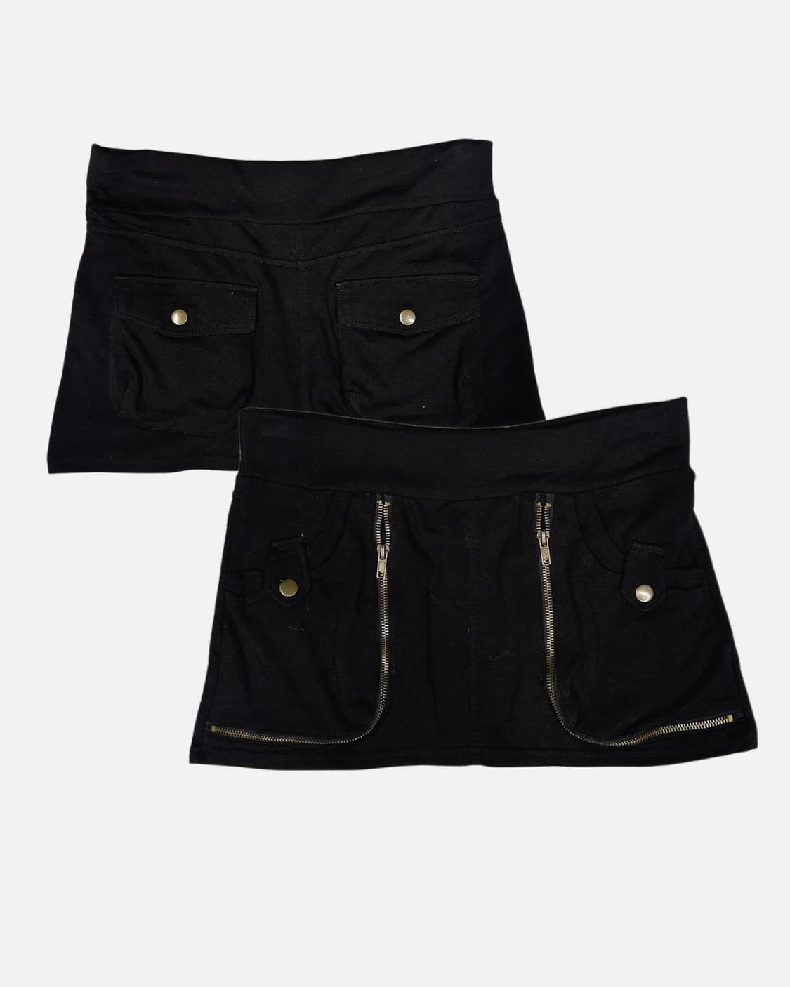 zipper pocket sweat mini skirt 상품이미지1
