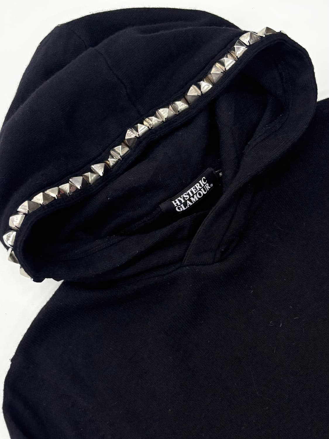 Hysteric Glamour 히스테릭글래머 스터드 후드 블랙니트 상품이미지2
