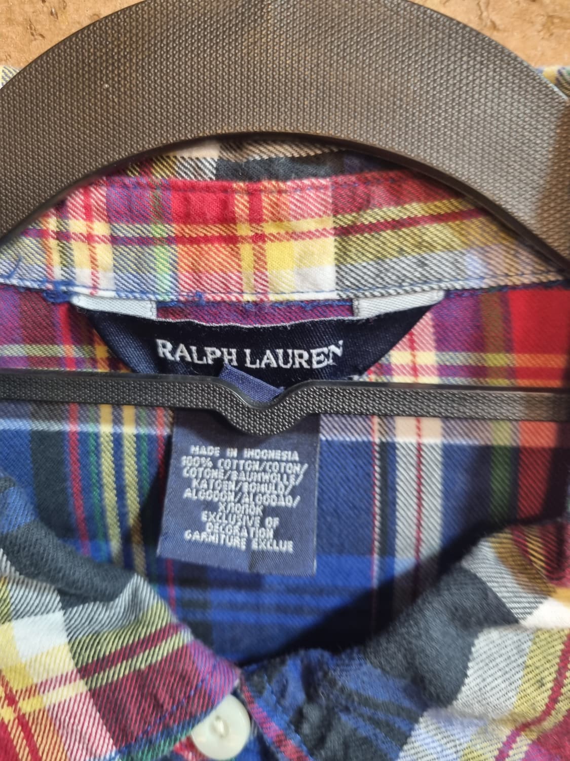 랄프로렌 체크 프릴 셔츠 상품이미지3