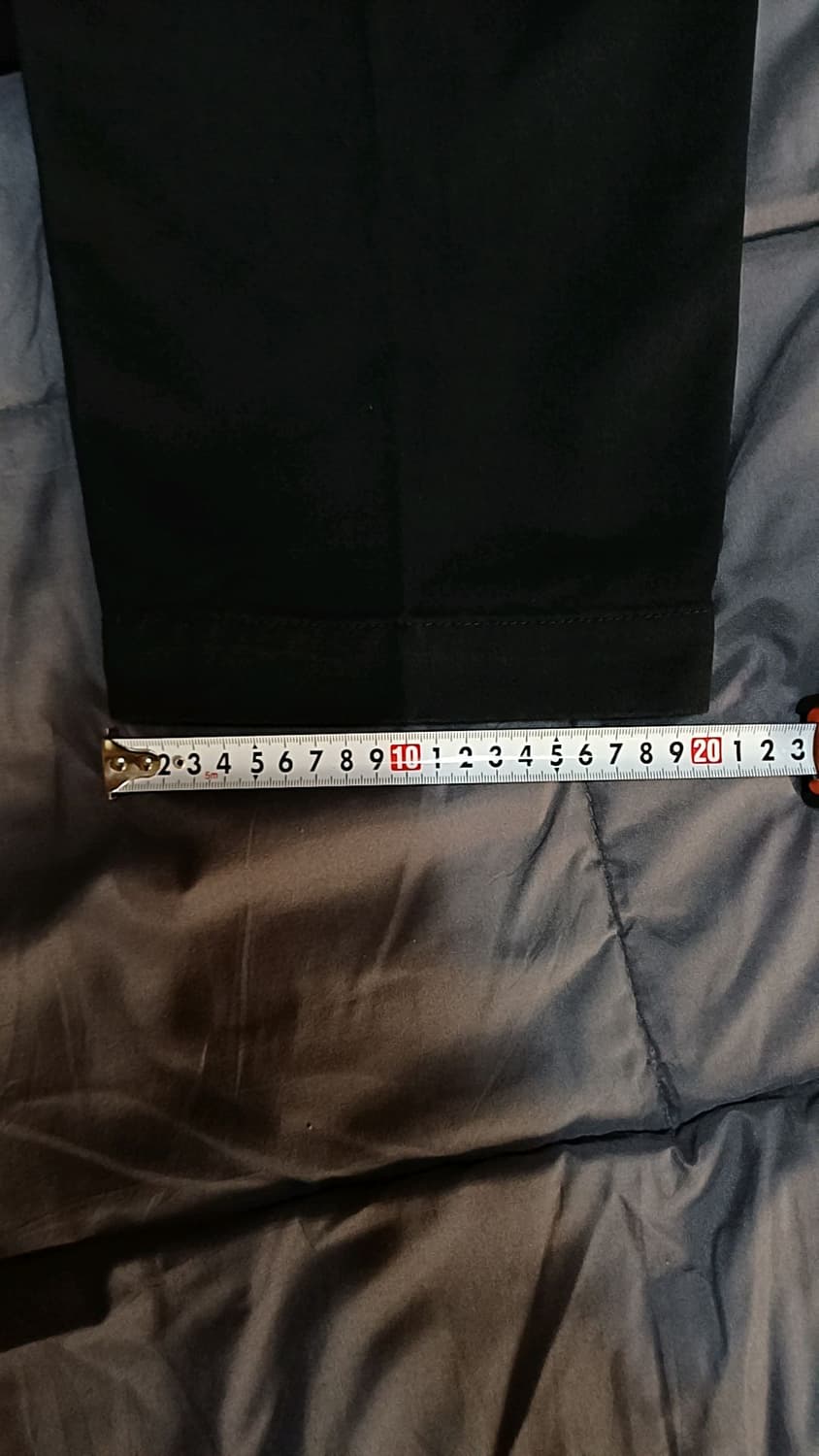 무인양품 미사용 와이드블랙면바지 30인치 기장106 상품이미지9