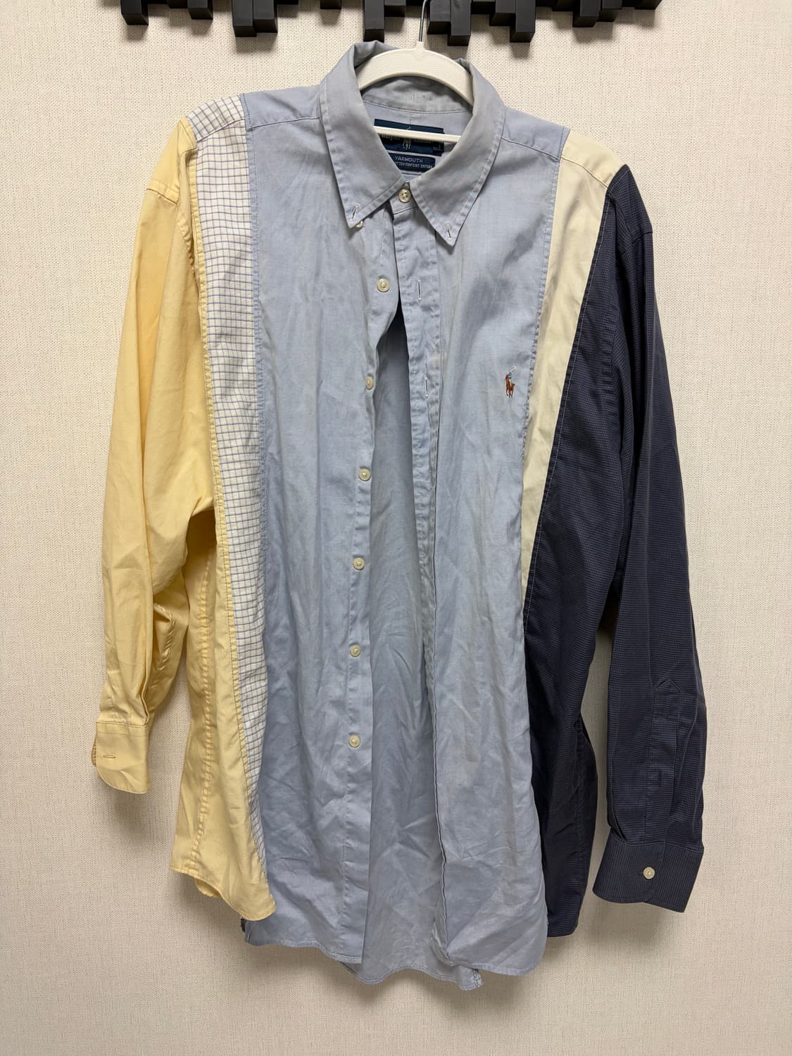 폴로 패치워크 셔츠 상품이미지1