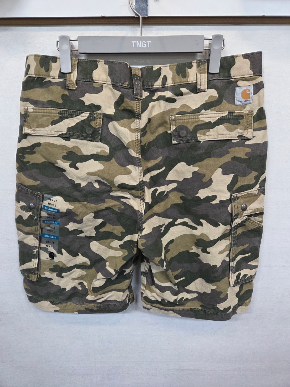 칼하트 릴렉스드핏 코튼 카모 카고반바지 38 상품이미지2