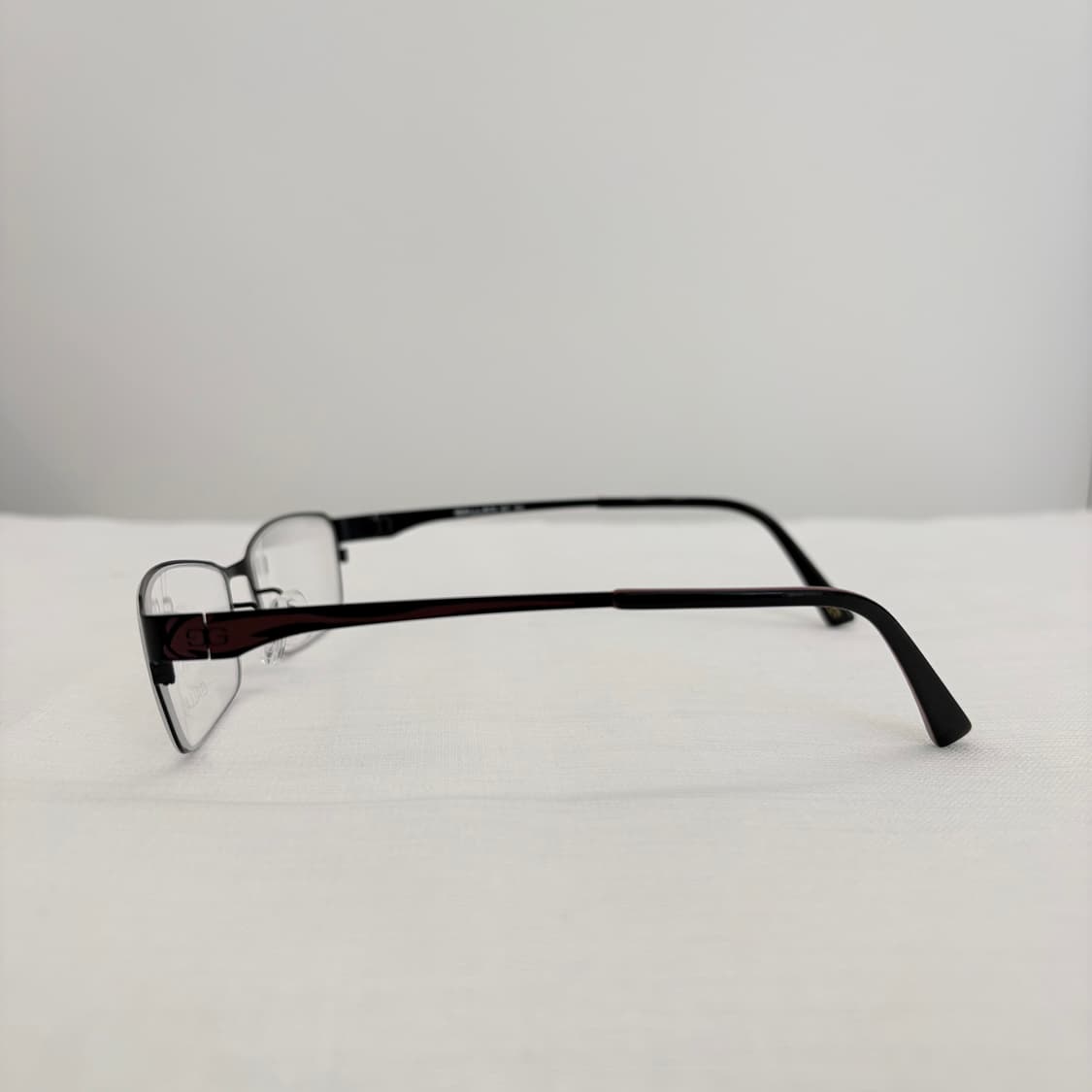 GALLAN 블랙 무광 사각 빈티지안경 상품이미지4