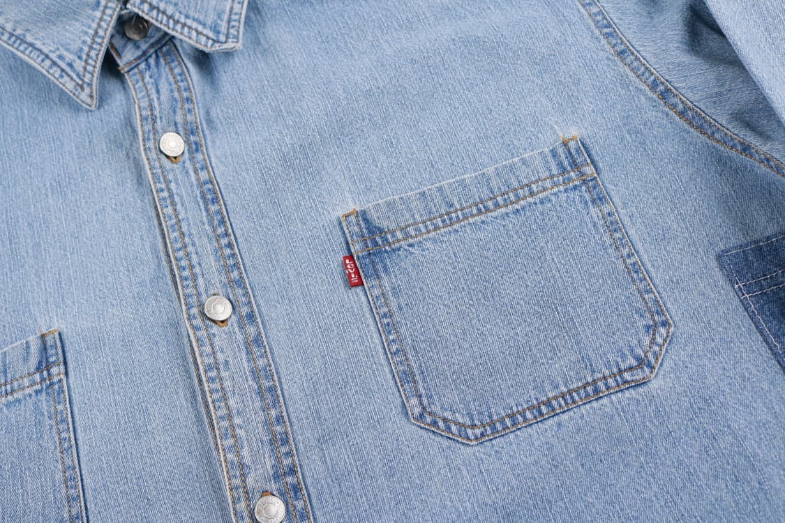 [XXL] 90's 리바이스 워싱 데님셔츠 상품이미지3