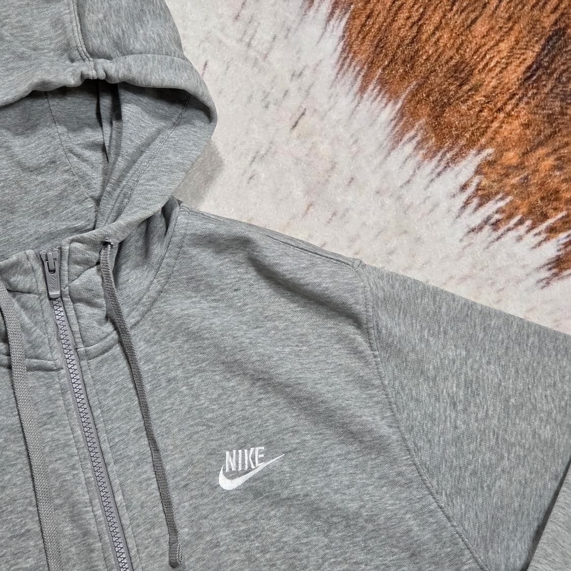 나이키 스우시 그레이 후드집업 상품이미지2