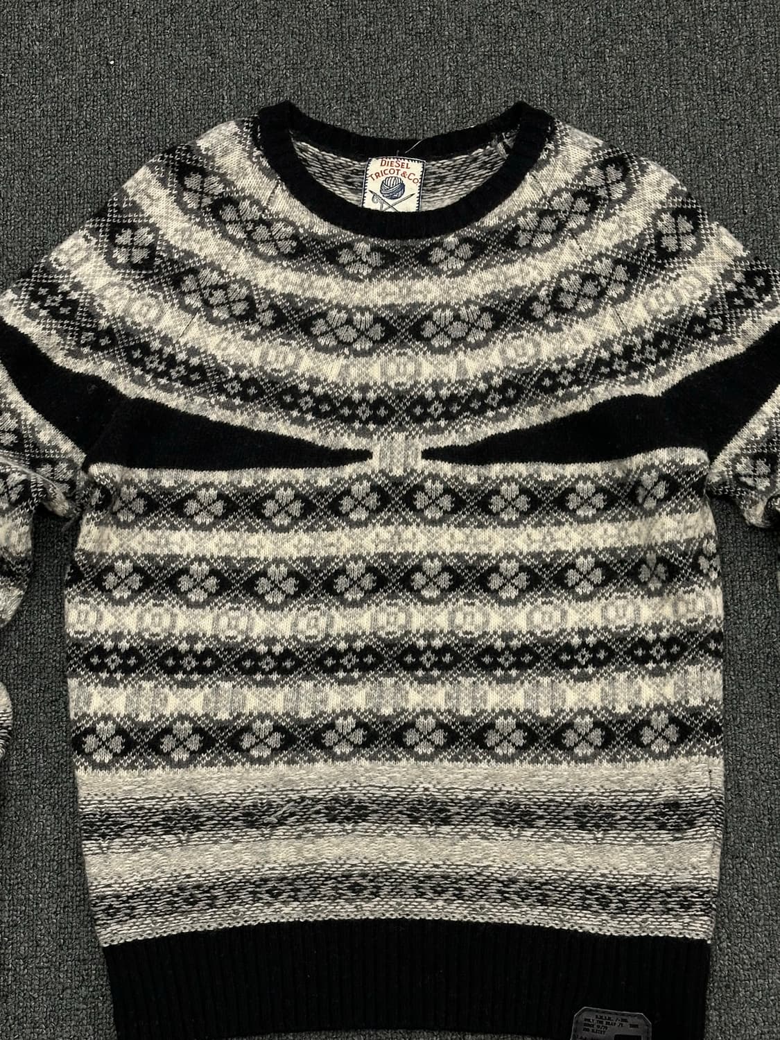 S)디젤 여성 노르딕 패턴 울 스웨터 상품이미지4