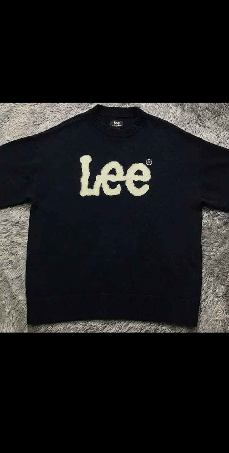 [[L, A급, 공용]# 리(Lee) 빅로고 오버핏 니트 상품이미지1