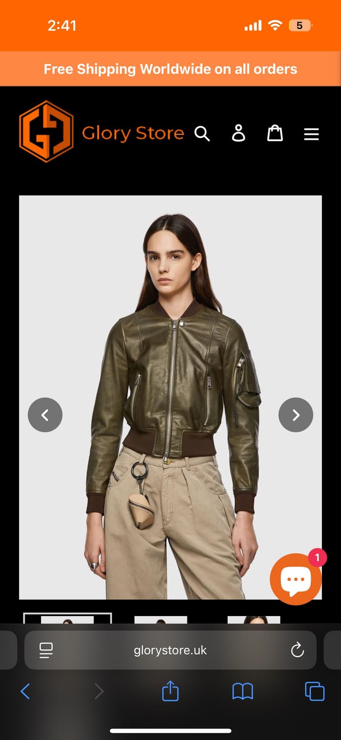 Diesel 디젤 투웨이 레더 봄버 s 상품이미지2