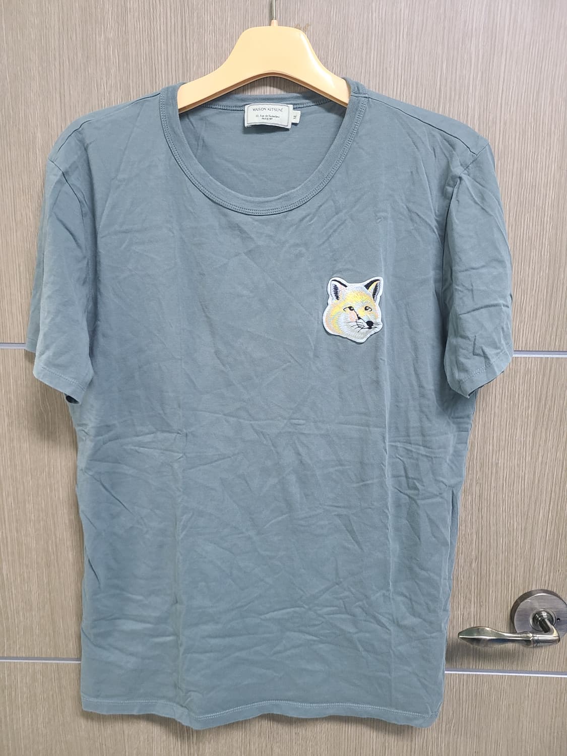 메종키츠네 폭스 패치 반팔 티셔츠 XL 상품이미지1