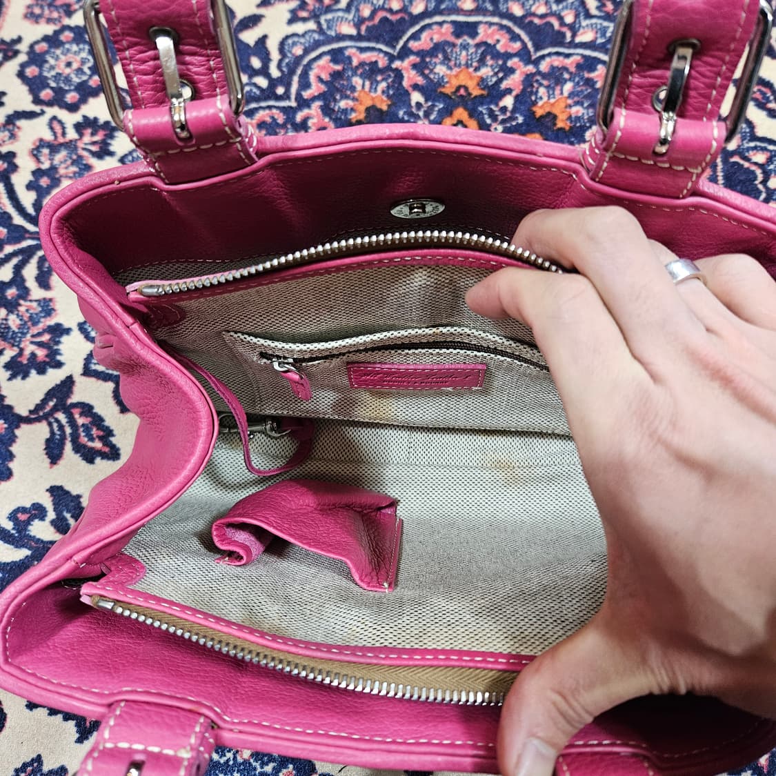 DOONEY&BOURKE in Italy 핫 핑크 미니 토트백  상품이미지7