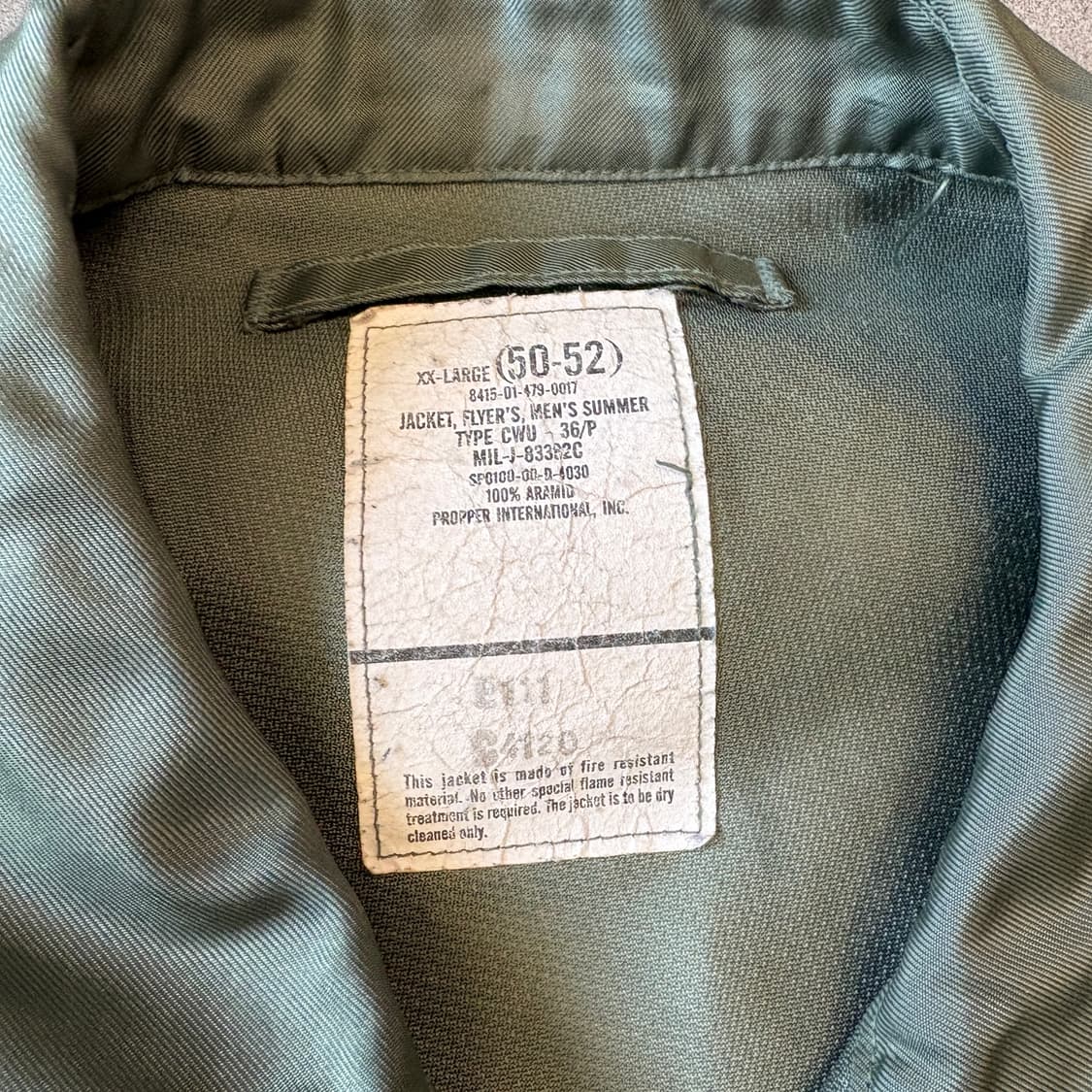 00년대 생산 미 공군 플라이트 CWU-36 자켓 상품이미지4