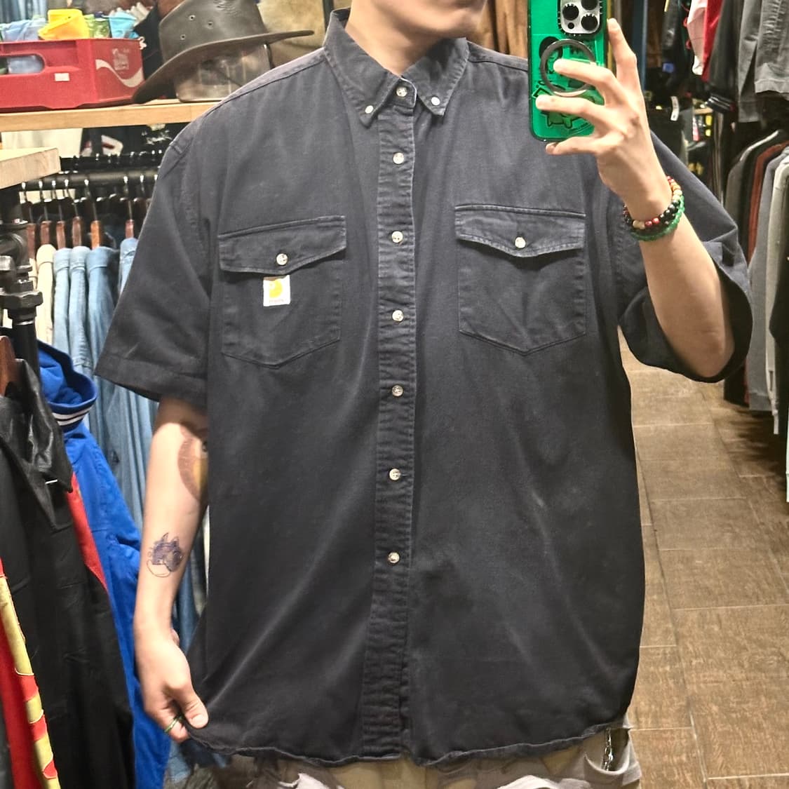 [HI] 칼하트 반팔셔츠 블랙 상품이미지1