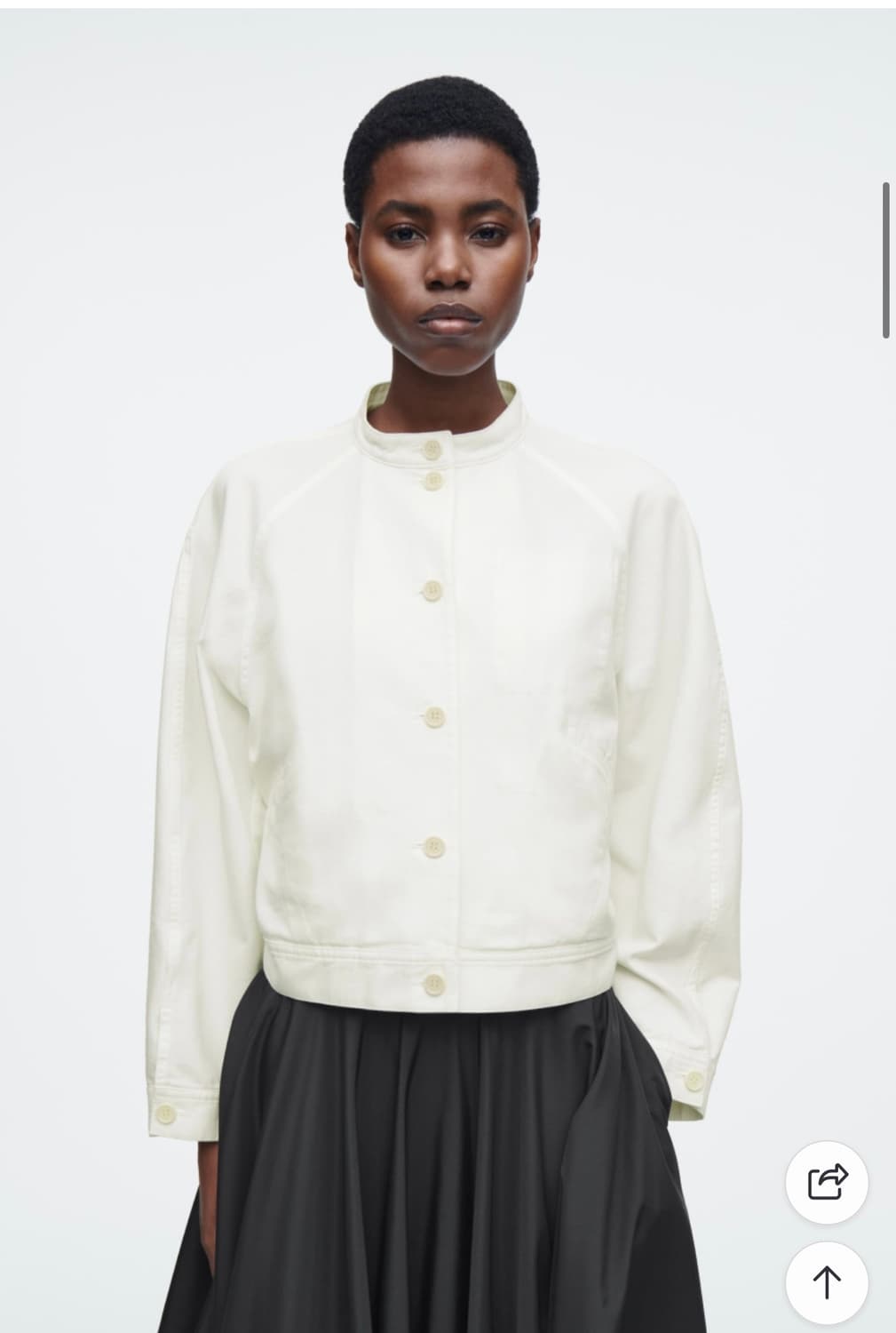 Cos 코스 오버사이즈 코튼 보머 자켓 (34) 상품이미지1