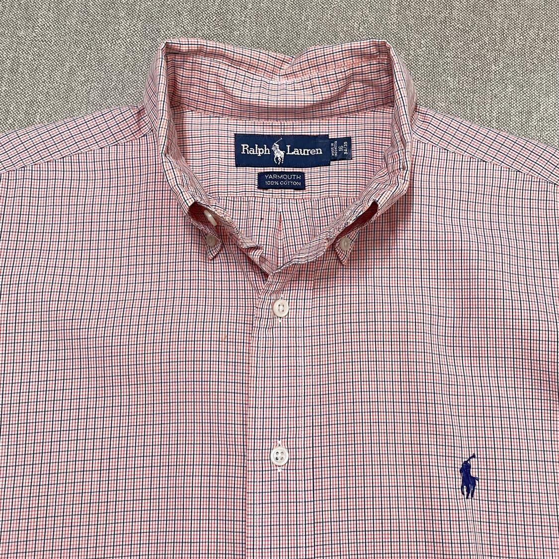 [택포] 폴로 랄프로렌 체크 셔츠 오렌지 상품이미지3