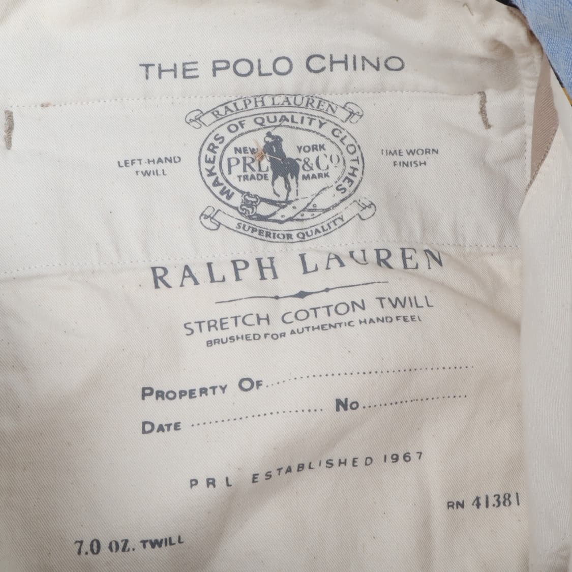 폴로 랄프로렌 베이지 스트레치 스트레이트핏 치노팬츠 상품이미지10