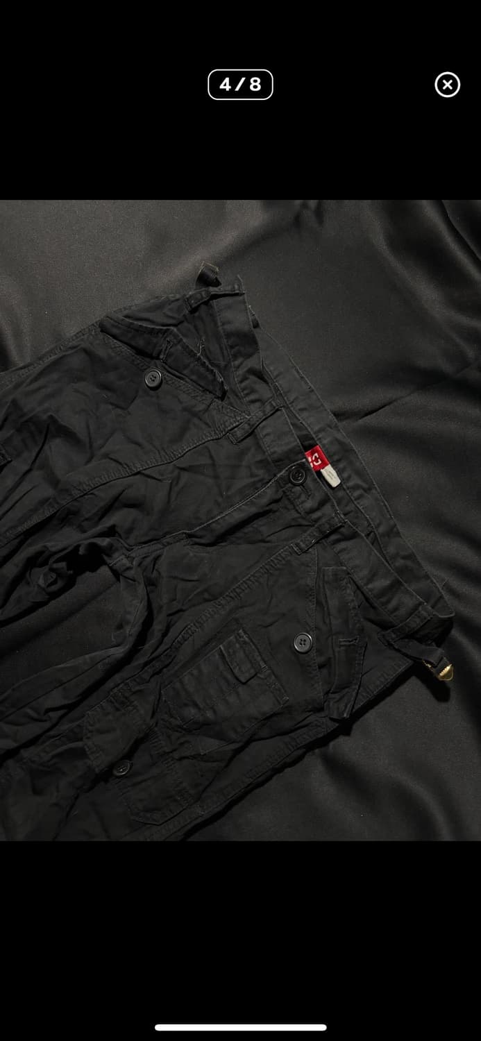 Unknown Black Y2k Cargo pants 상품이미지4