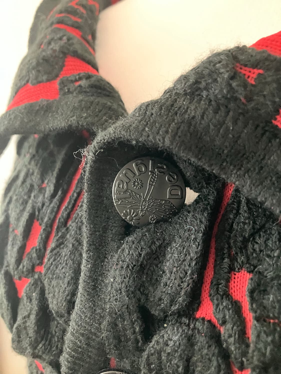 Desigual 데시구알 텍스쳐 가디건 오리엔탈무드 그런지 고스펑크 상품이미지3