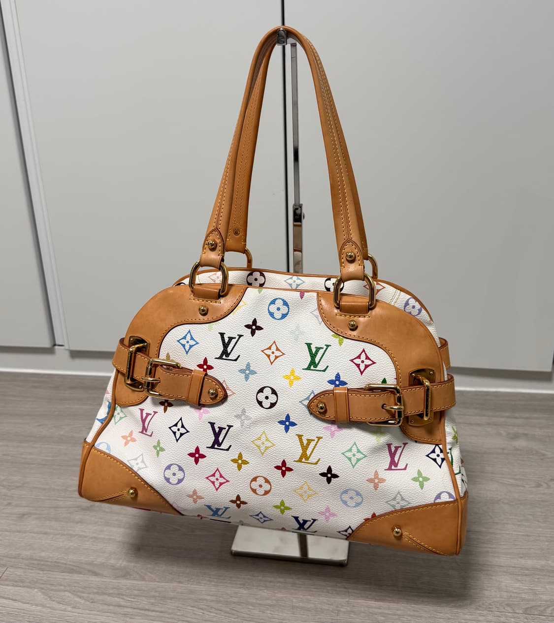 루이비통 멀티 테다pm 화이트 빈티지 숄더토트백 상태A- 상품이미지4