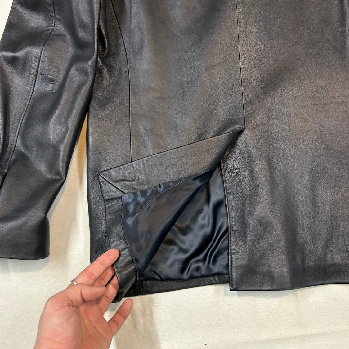 L) 폴스미스 런던 양가죽 리얼 레더 블레이저 자켓 상품이미지5